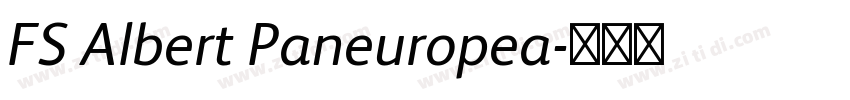 FS Albert Paneuropea字体转换